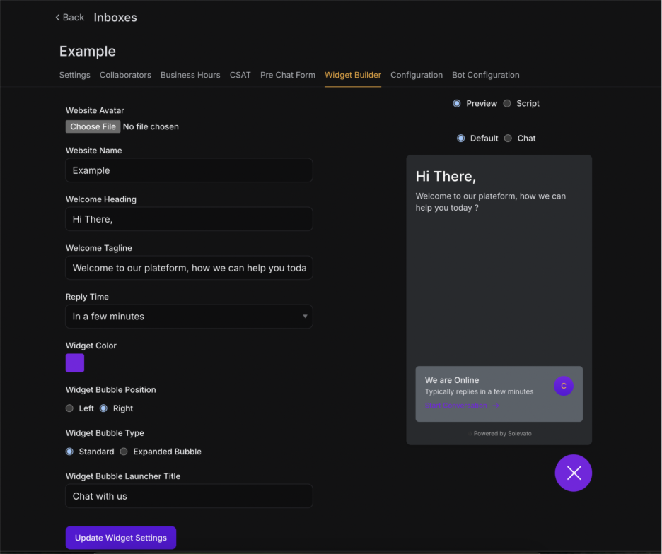 integrate website